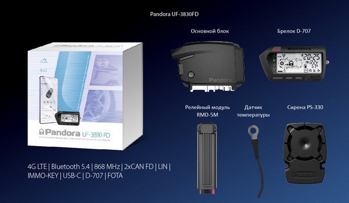 Комплектация Pandora UF 3830 FD